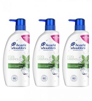 (BUNDLE OF 3) HEAD & SHOULDERS COOL MENTHOL ANTI DANDRUFF SHAMPOO 650ML