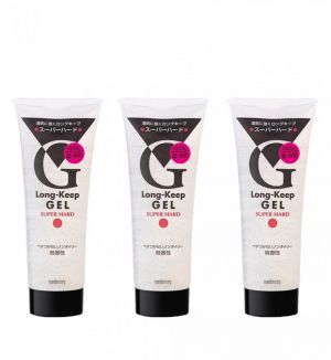 (BUNDLE OF 3) MANDOM LONG KEEP GEL SUPER HARD (RED) 225G