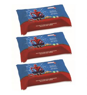 (BUNDLE OF 3) NATURAVERDE SPIDERMAN DELICATE WET WIPES (72 PCS)