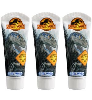 (BUNDLE OF 3) MR WHITE JURASSIC WORLD TOOTHPASTE 75ML
