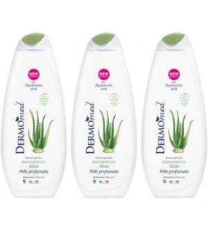 (BUNDLE OF 3) DERMOMED SHOWER GEL ALOE 450ML