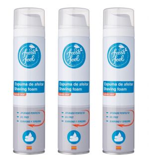 (BUNDLE OF 3) NELLY FRESH FEEL SHAVING FOAM 300ML