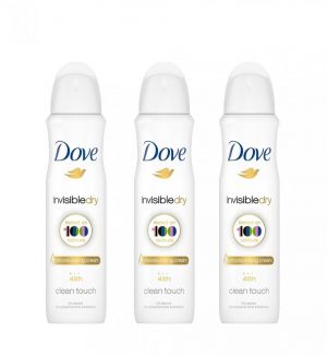 (BUNDLE OF 3) DOVE DEODORANT SPRAY INVISIBLE DRY 150ML
