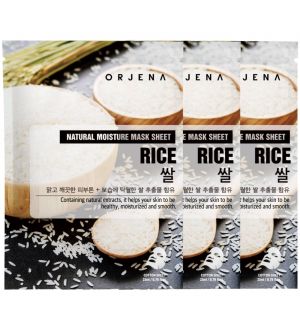 (BUNDLE OF 3) ORJENA NATURAL MOISTURE MASK SHEET RICE 23ML