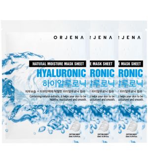(BUNDLE OF 3) ORJENA NATURAL MOISTURE MASK SHEET HYALURONIC 23ML