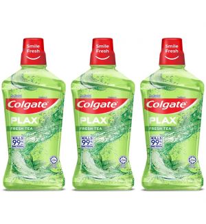 (BUNDLE OF 3) COLGATE PLAX FRESH TEA MOUTHWASH 1L