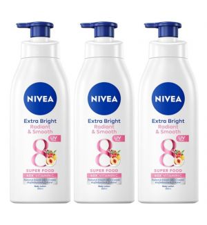 (BUNDLE OF 3) NIVEA EXTRA WHITE RADIANT & SMOOTH BODY LOTION 380ML