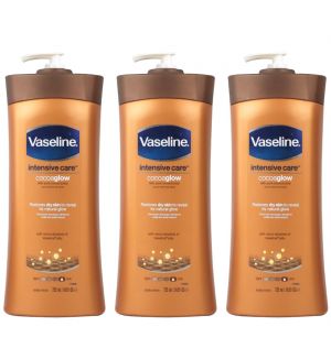 (BUNDLE OF 3) VASELINE INTENSIVE CARE COCOA GLOW BODY LOTION 725ML