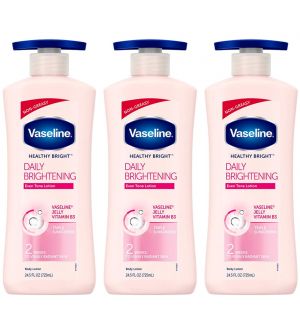 (BUNDLE OF 3) VASELINE HEALTHY BRIGHT DAILY BRIGHTENING EVEN TONE LOTION 725ML