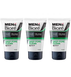 (BUNDLE OF 3) BIORE MEN'S MICRO POWER SCRUB DEEP PORE CLEAN 100G