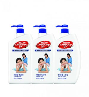 (BUNDLE OF 3) LIFEBUOY ANTIBACTERIAL BODY WASH - MILDCARE 950ML