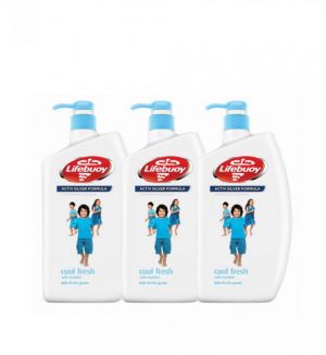 (BUNDLE OF 3) LIFEBUOY ANTIBACTERIAL BODY WASH - COOL FRESH 950ML