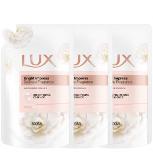 (BUNDLE OF 3) LUX BRIGHT IMPRESS BODY WASH REFILL 800ML