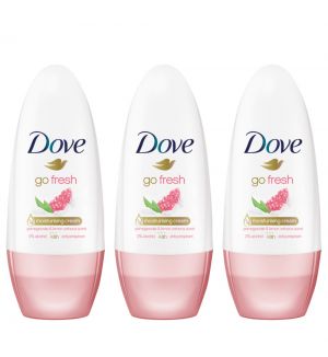 (BUNDLE OF 3) DOVE DEODORANT ROLL ON GO FRESH POMEGRANATE & LEMON VERBENA 50ML