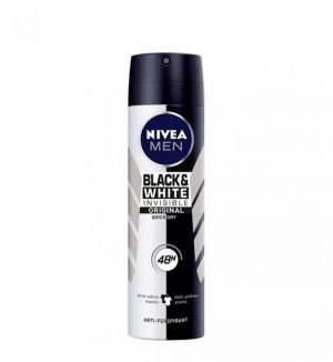 NIVEA DEO SPRAY (M) INVISIBLE BLACK & WHITE ORIGINAL 150ML