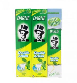 DARLIE DOUBLE ACTION TOOTHPASTE 250G X2+100G