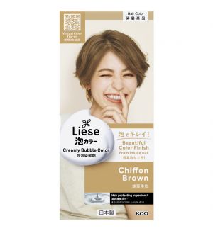 LIESE NATURAL SERIES CREAMY BUBBLE HAIR COLOR CHIFFON BROWN