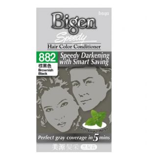 BIGEN SPEEDY HAIR COLOR CONDITIONER 882 BROWNISH BLACK