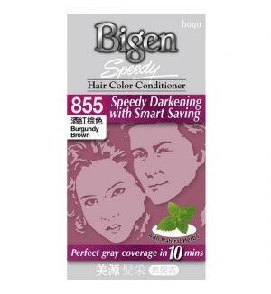 BIGEN SPEEDY HAIR COLOR CONDITIONER 855 BURGUNDY BROWN