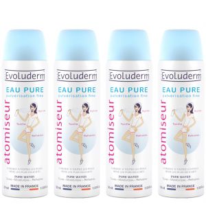 (BUNDLE OF 4) EVOLUDERM ATOMISEUR PURE WATER SPRAY 50ML