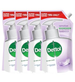 (BUNDLE OF 4 ) DETTOL HAND WASH REFILL SENSITIVE 675ML