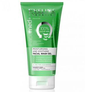 EVELINE FACEMED MOISTURISING & SOOTHING ALOE VERA FACIAL WASH GEL 150ML