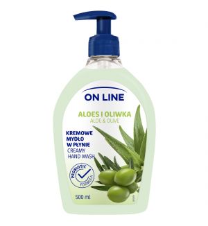 ON LINE CREAMY HAND WASH ALOE & OLIVE 500ML