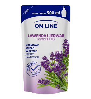 ON LINE CREAMY HAND WASH LAVENDER & SILK REFILL 500ML