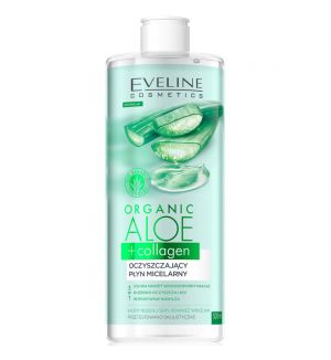 EVELINE ORGANIC ALOE+COLLAGEN CLEANSING MICELLAR WATER 500ML