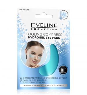 EVELINE COOLING COMPRESS HYDROGEL EYE PADS 1S
