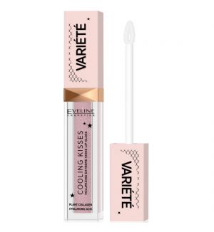 EVELINE VARIETE COOLING KISSES LIP GLOSS NO. 02 SUGAR NUDE 6.8ML