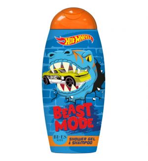 BI-ES HOT WHEELS BEAST MODE SHOWER GEL & SHAMPOO 250ML