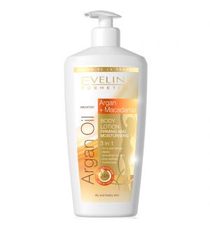 EVELINE ARGAN OIL & MACADAMIA FIRMING & MOISTURIZING BODY LOTION 350ML