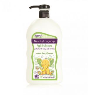 BL KIDS GENTLE HAIR & BODY WASH (APPLE & ALOE VERA) 1000ML