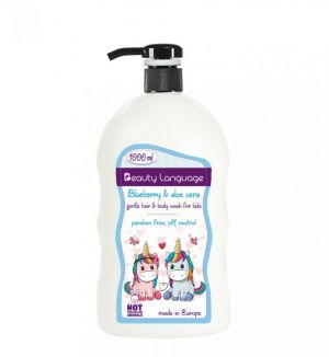 BL KIDS GENTLE HAIR & BODY WASH (BLUEBERRY & ALOE VERA) 1000ML