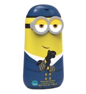 AIR VAL MINIONS SHOWER GEL & SHAMPOO 2 IN 1 400ML