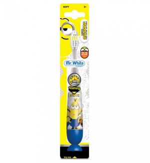 MR WHITE MINIONS FLASHING TOOTHBRUSH SOFT 3+
