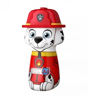 AIR VAL PAW PATROL MARSHALL SHOWER GEL & SHAMPOO 400ML (RED)