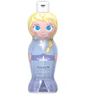 AIR VAL FROZEN ELSA 1D SHOWER GEL & SHAMPOO 2 IN 1 400ML