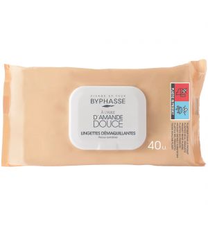 BYPHASSE MAKE UP REMOVER WIPES 40'S - SENSITIVE SKIN