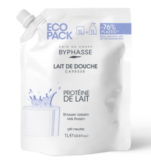 BYPHASSE ECOPACK CARESSE SHOWER CREAM MILK PROTEIN 1L