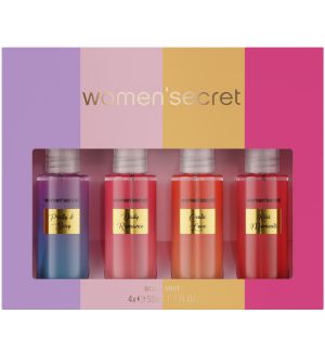 WOMEN SECRET BODY MIST COFFRET COLOR 4 x 50ML