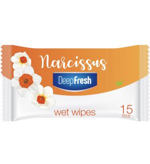 DEEP FRESH FLOWER POCKET WIPES NARCISSUS 15S