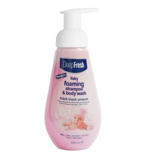 DEEP FRESH NEWBORN BABY FOAMING SHAMPOO & BODY WASH 400ML PINK (EXP: 11/2024)