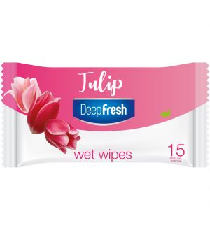 DEEP FRESH FLOWER POCKET WIPES TULIP 15S