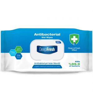 DEEP FRESH ANTIBACTERIAL WET WIPES 100PCS