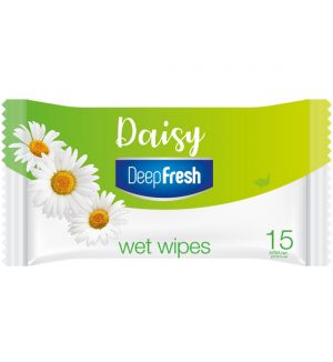 DEEP FRESH FLOWER POCKET WIPES DAISY 15S
