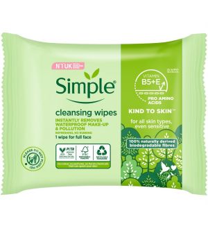 SIMPLE CLEANSING FACIAL WIPES 25'S (SENSITIVE SKIN)