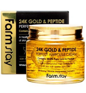 FARM STAY 24K GOLD & PEPTIDE PERFECT AMPOULE CREAM 80ML