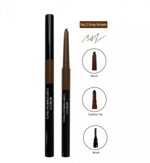 BEBECO 3STEP EYEBROW PENCIL NO.2 GRAY BROWN